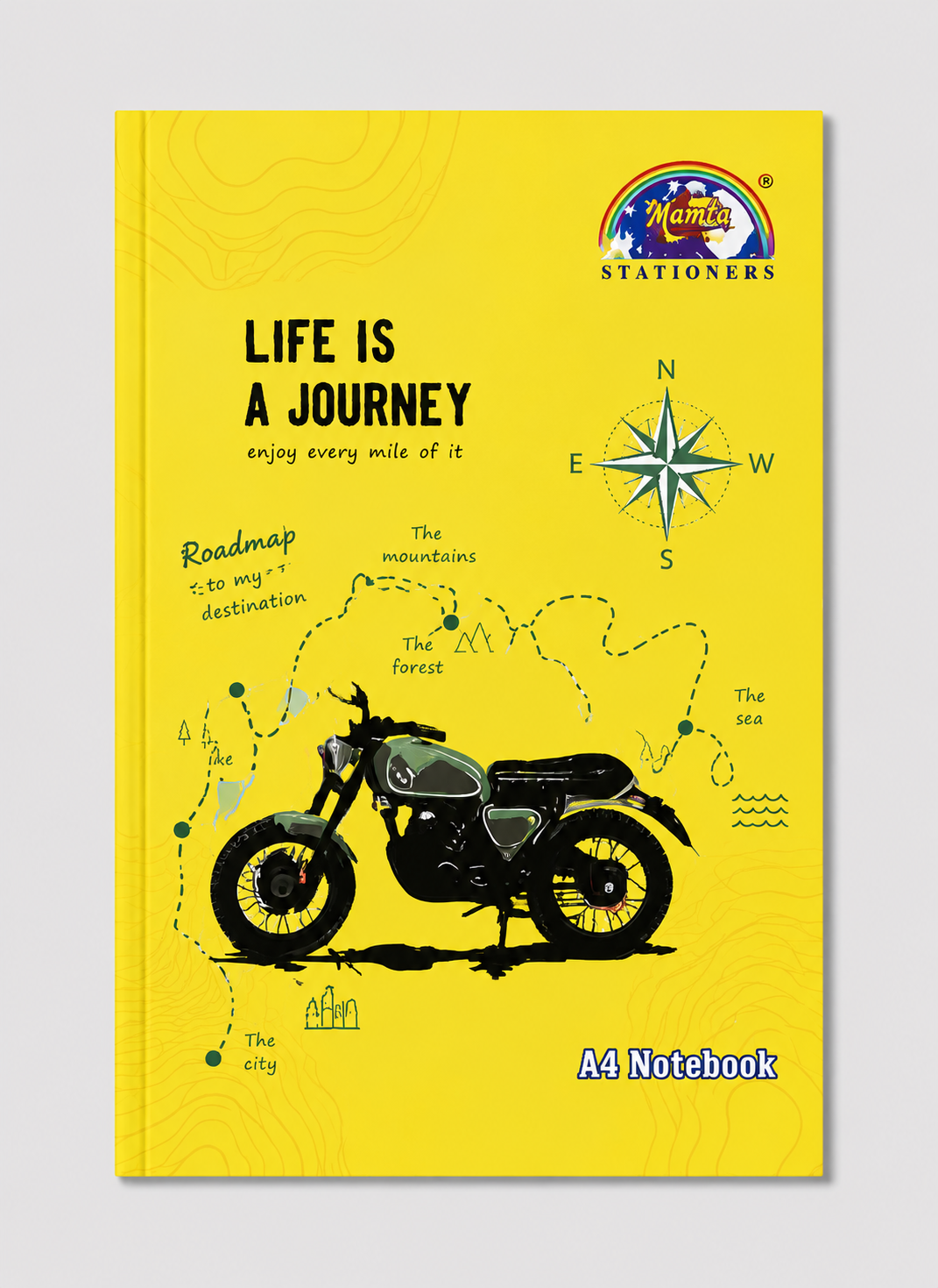 A4 Notebook – Plain 168 Pages